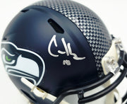 Cooper Kupp Autographed Seattle Seahawks Blue Super Bowl LX Champions Logo Speed Mini Helmet Fanatics Holo Stock #265835