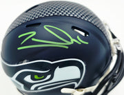 Zach Charbonnet Autographed Seattle Seahawks Blue Super Bowl LX Champions Logo Speed Mini Helmet MCS Holo Stock #265877