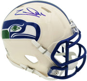 Zach Charbonnet Autographed Seattle Seahawks Cream Retro Speed Mini Helmet MCS Holo Stock #265879