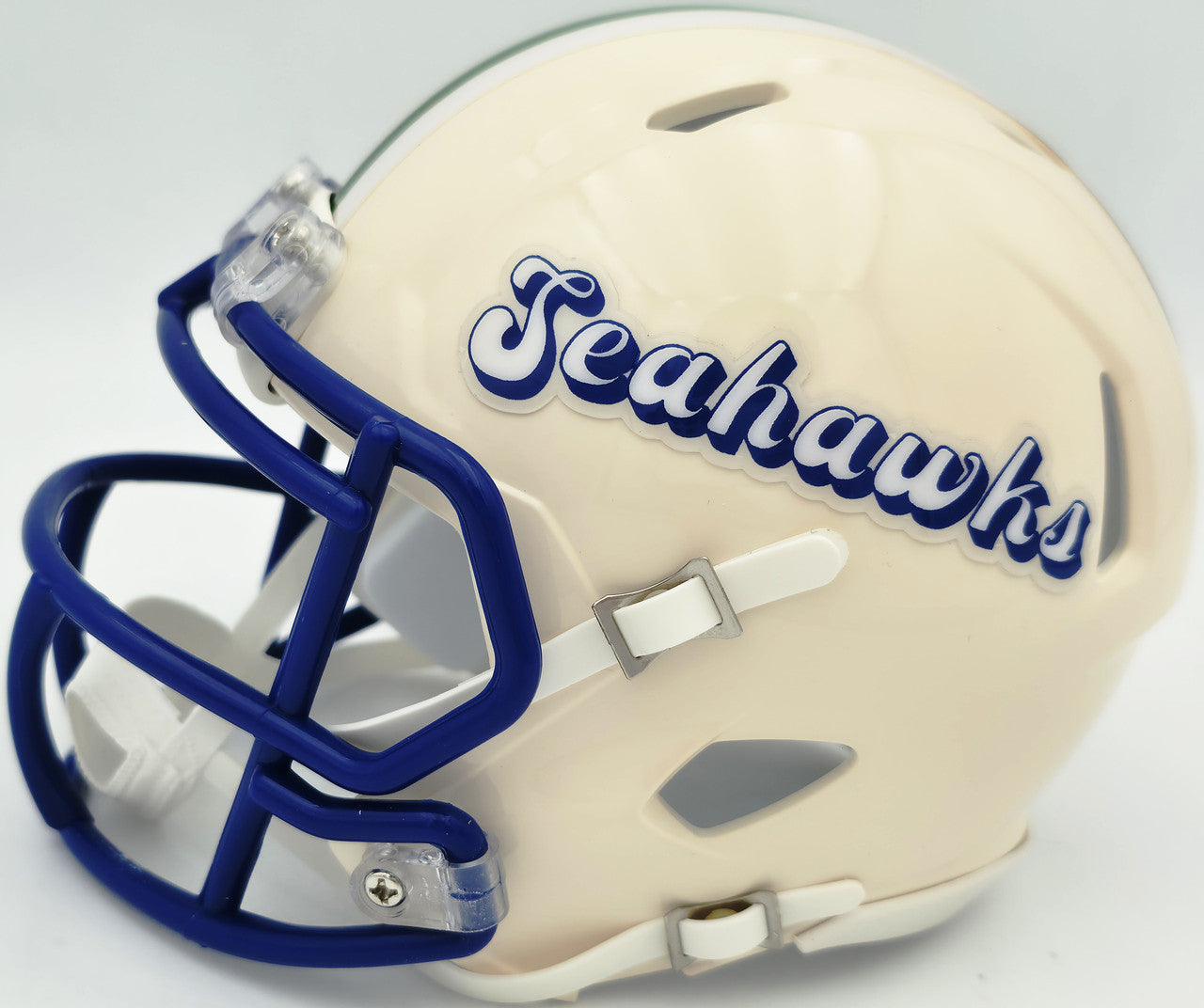 Zach Charbonnet Autographed Seattle Seahawks Cream Retro Speed Mini Helmet MCS Holo Stock #265879