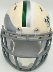 Michael Vick Autographed Philadelphia Eagles Cream Retro Speed Mini Helmet Beckett BAS Witness Stock #265886