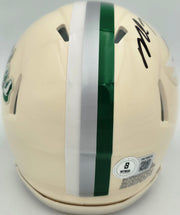 Michael Vick Autographed Philadelphia Eagles Cream Retro Speed Mini Helmet Beckett BAS Witness Stock #265886