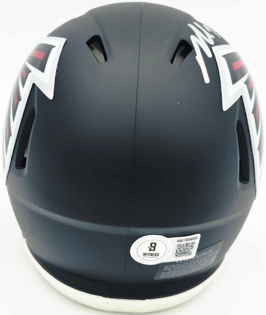 Michael Vick Autographed Atlanta Falcons Black Speed Mini Helmet Beckett BAS Witness Stock #265888