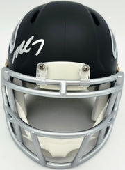 Michael Vick Autographed Atlanta Falcons Black Speed Mini Helmet Beckett BAS Witness Stock #265889