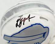 DJ Moore Autographed Buffalo Bills White Rivalries Speed Mini Helmet Beckett BAS Witness Stock #265891