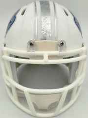DJ Moore Autographed Buffalo Bills White Rivalries Speed Mini Helmet Beckett BAS Witness Stock #265891