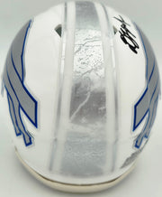 DJ Moore Autographed Buffalo Bills White Rivalries Speed Mini Helmet Beckett BAS Witness Stock #265891