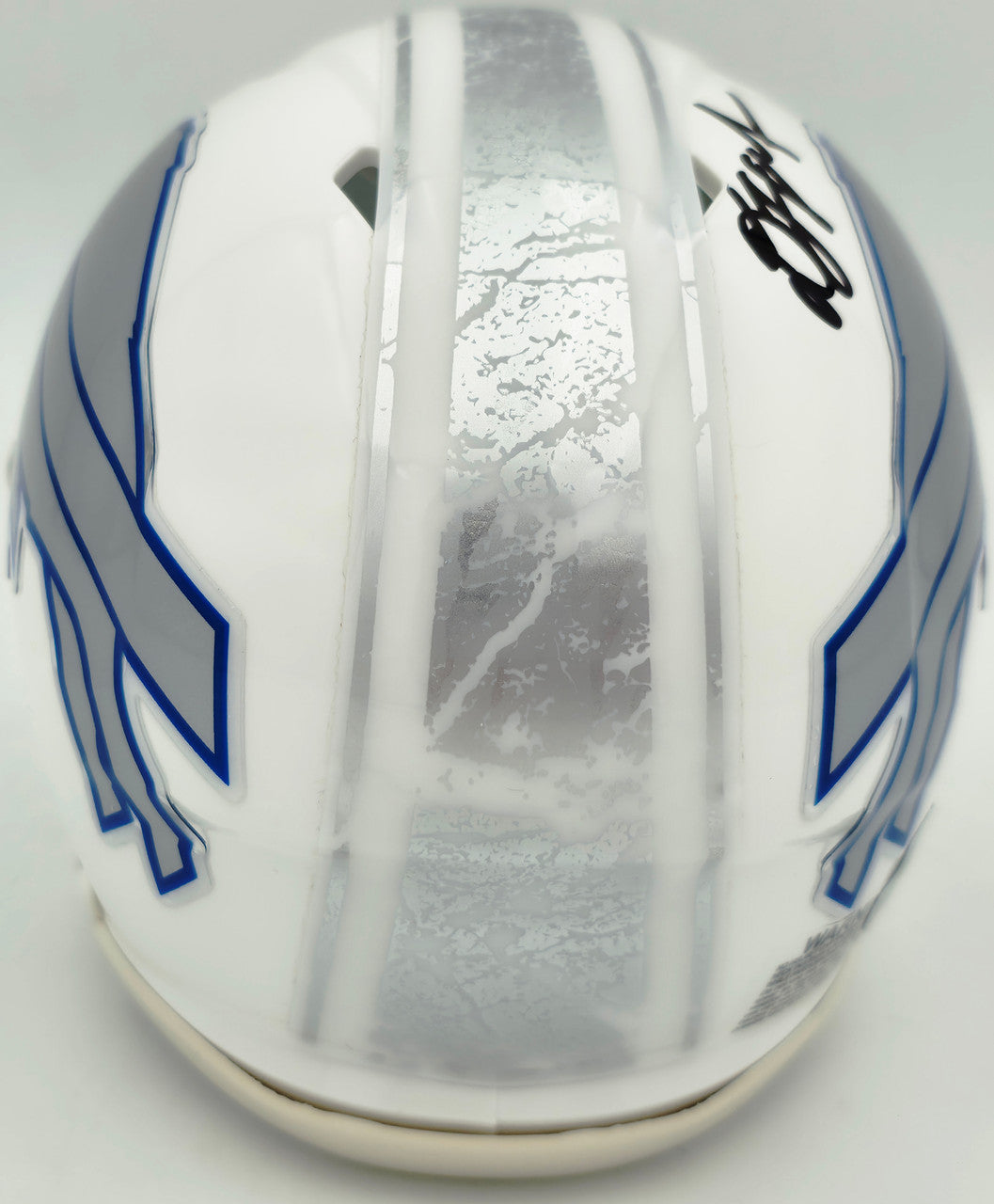 DJ Moore Autographed Buffalo Bills White Rivalries Speed Mini Helmet Beckett BAS Witness Stock #265891