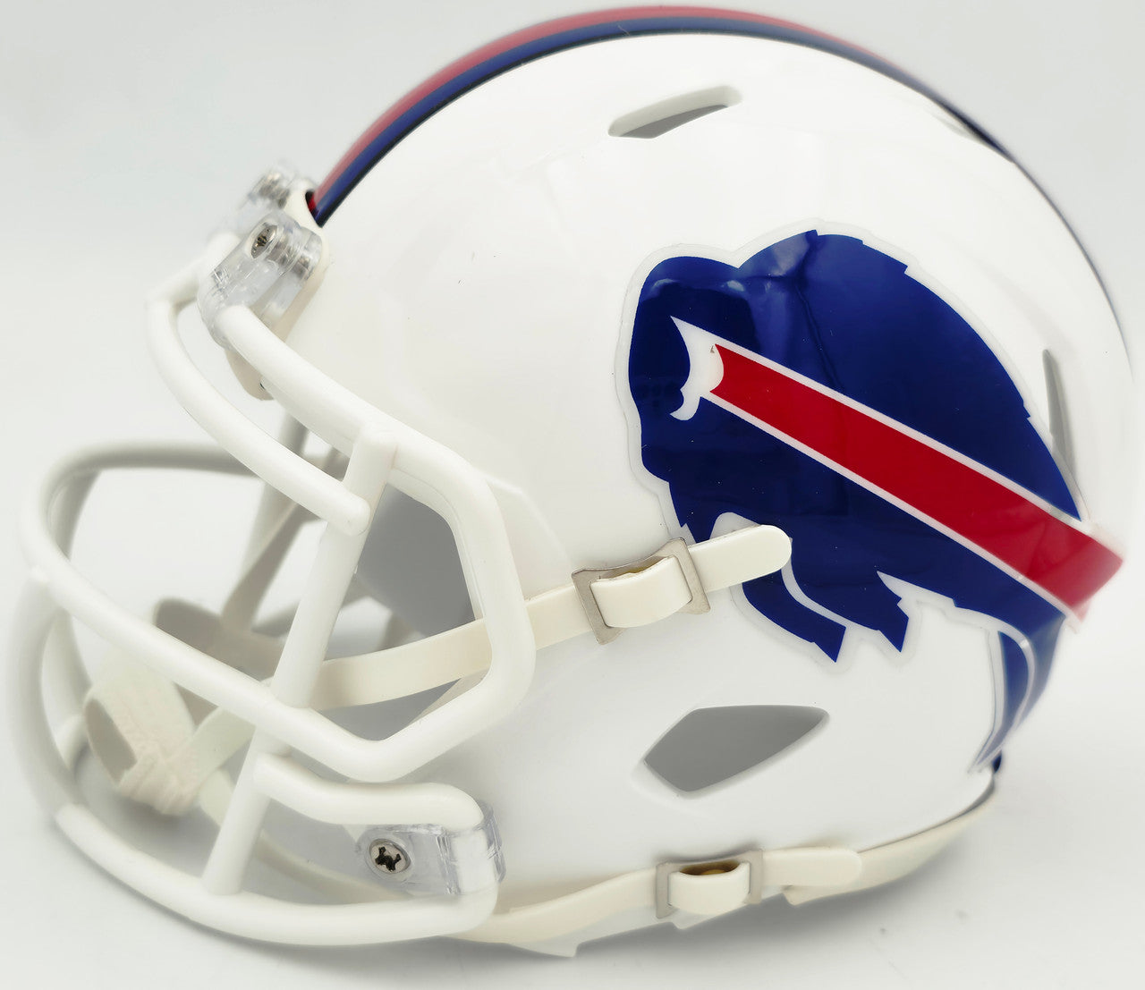 DJ Moore Autographed Buffalo Bills White Speed Mini Helmet Beckett BAS Witness Stock #265892