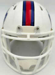 DJ Moore Autographed Buffalo Bills White Speed Mini Helmet Beckett BAS Witness Stock #265892