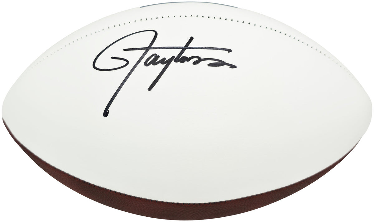 Lawrence Taylor Autographed Football New York Giants Beckett BAS Witness Stock #265847