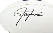 Lawrence Taylor Autographed Football New York Giants Beckett BAS Witness Stock #265847