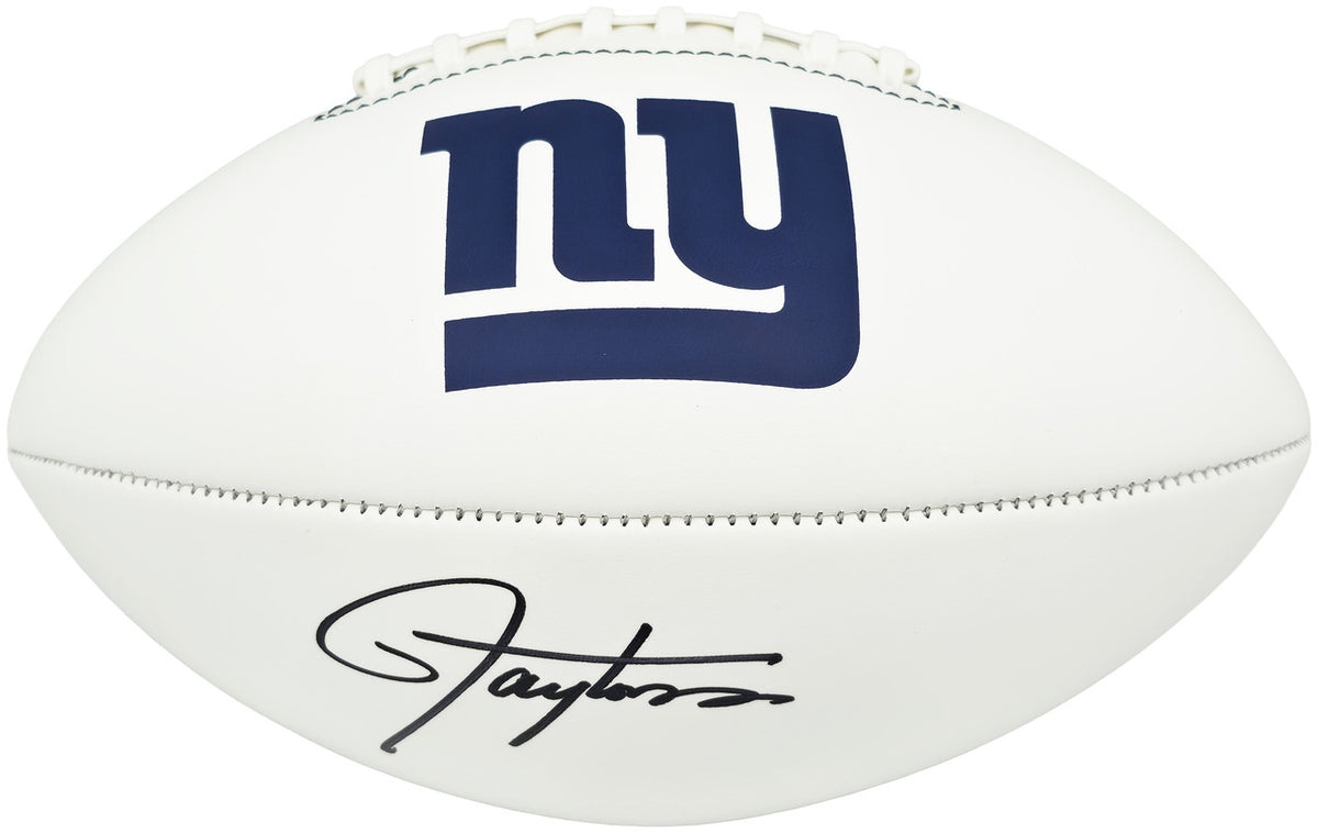 Lawrence Taylor Autographed Football New York Giants Beckett BAS Witness Stock #265847