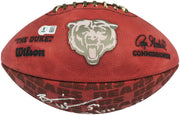 Brian Urlacher Autographed Chicago Bears Official NFL Leather Chicago Bears Logo Football "God Bless The Troops" Beckett BAS Witness Stock #265848