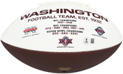 Mike Sainristil Autographed Washington Commanders White Logo Football Beckett BAS Witness Stock #265862
