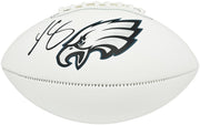 LeSean McCoy Autographed Philadelphia Eagles White Logo Football Beckett BAS Witness Stock #265863