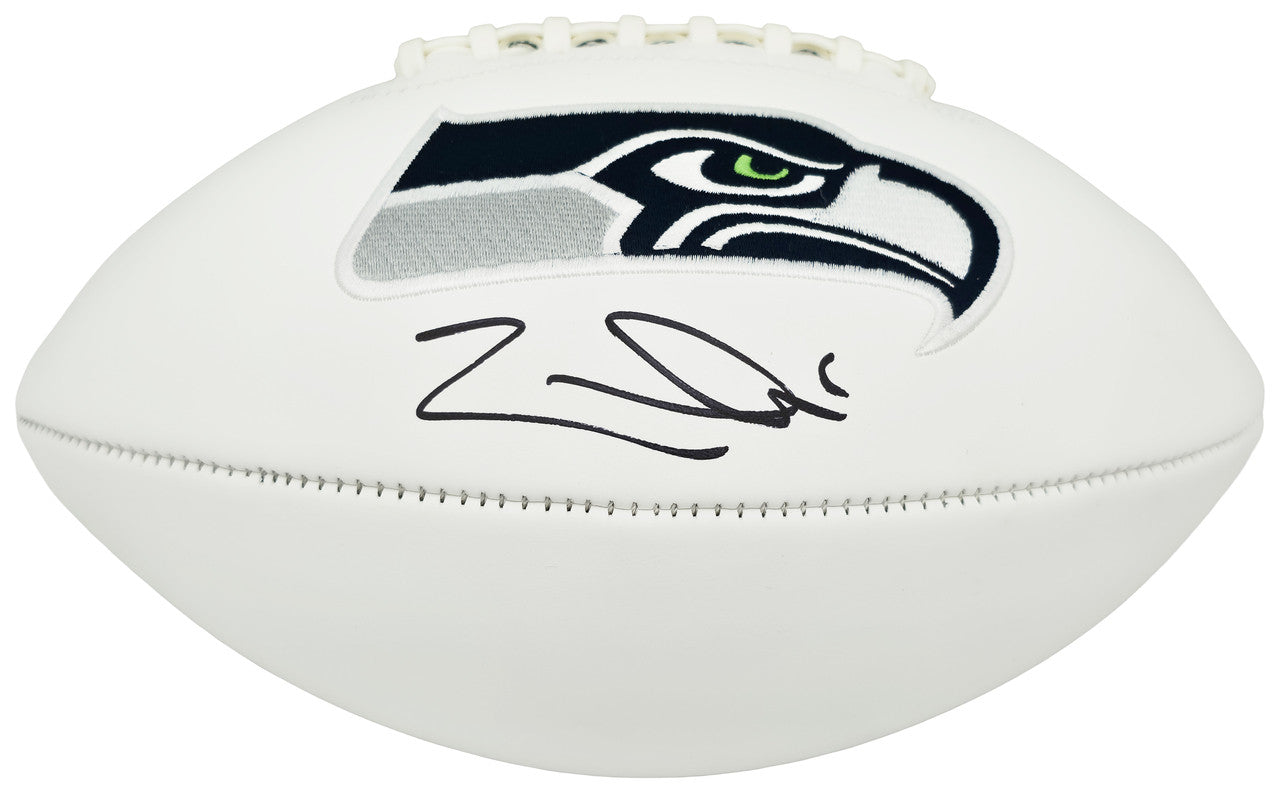 Zach Charbonnet Autographed Seattle Seahawks White Logo Football MCS Holo Stock #265876
