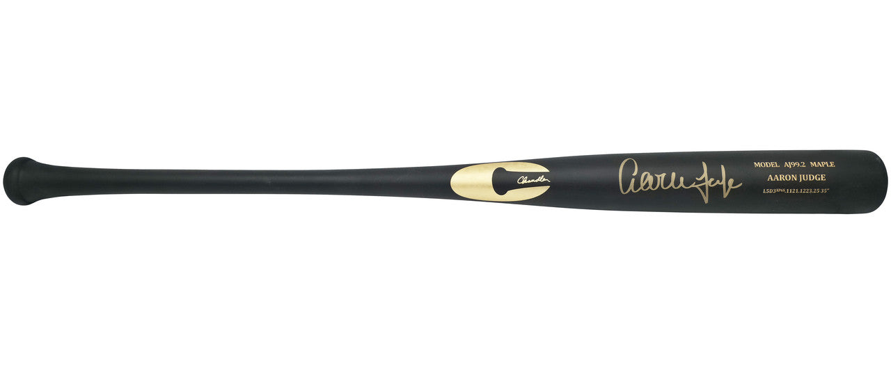 Aaron Judge Autographed Black Chandler Model AJ99.2 Maple Baseball Bat New York Yankees Fanatics & MLB Holo Stock #265837