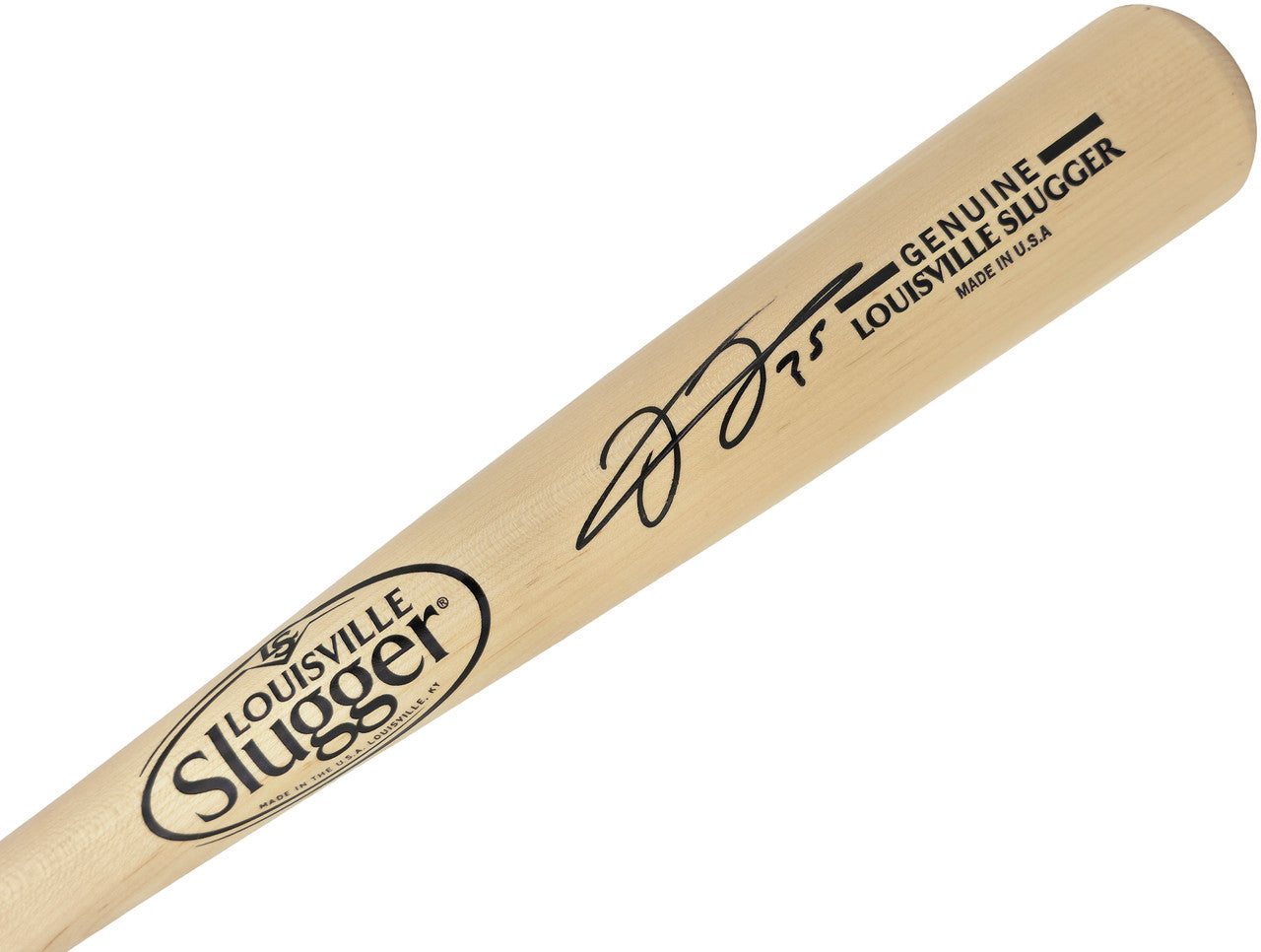 Frank Thomas Autographed Blonde Louisville Slugger Genuine Baseball Bat Chicago White Sox Beckett BAS Witness Stock #265856