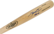 Sammy Sosa Autographed Blonde Louisville Slugger Pro Stock Baseball Bat Chicago Cubs "609 HR" Beckett BAS Witness Stock #265859