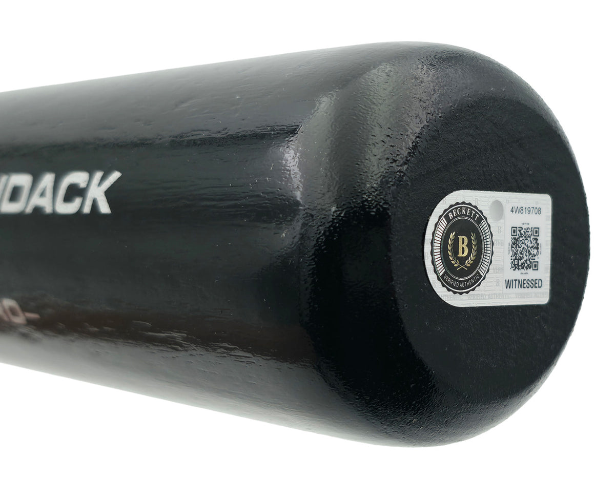 Vladimir Guerrero Sr. Autographed Black Rawlings Adirondack Pro Baseball Bat Los Angeles Angels Beckett BAS Witness Stock #265893