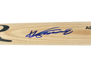 Vladimir Guerrero Sr. Autographed Blonde Rawlings Adirondack Pro Baseball Bat Los Angeles Angels Beckett BAS Witness Stock #265894