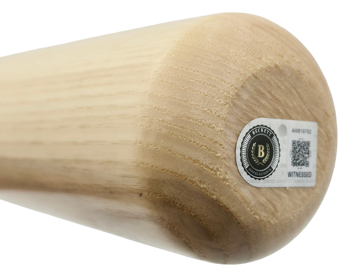 Vladimir Guerrero Sr. Autographed Blonde Rawlings Adirondack Pro Baseball Bat Los Angeles Angels Beckett BAS Witness Stock #265894