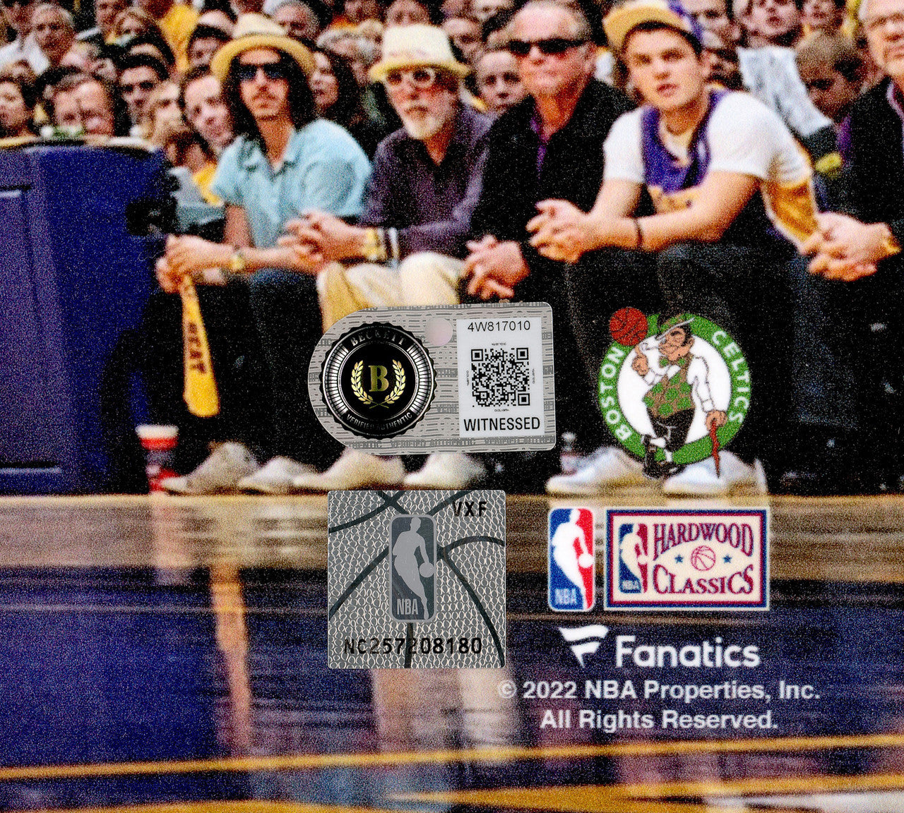 Kevin Garnett Autographed 16x20 Photo Boston Celtics Beckett BAS Witness Stock #265798