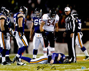 Brian Urlacher Autographed 16x20 Photo Chicago Bears "HOF 18" Beckett BAS Witness Stock #265850
