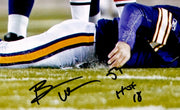 Brian Urlacher Autographed 16x20 Photo Chicago Bears "HOF 18" Beckett BAS Witness Stock #265850