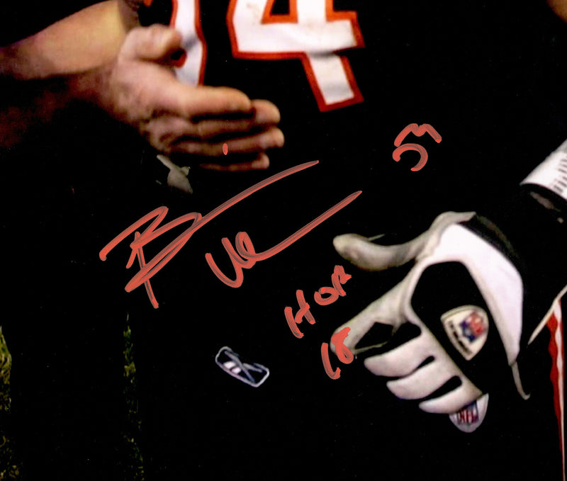 Brian Urlacher Autographed 16x20 Photo Chicago Bears "HOF 18" Beckett BAS Witness Stock #265851