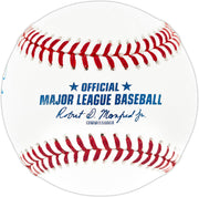 Fred McGriff Autographed Official Hall of Fame HOF Logo Baseball Atlanta Braves Beckett BAS Witness Stock #265899
