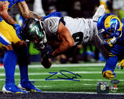 Zach Charbonnet Autographed 8x10 Photo Seattle Seahawks Diving MCS Holo Stock #265920