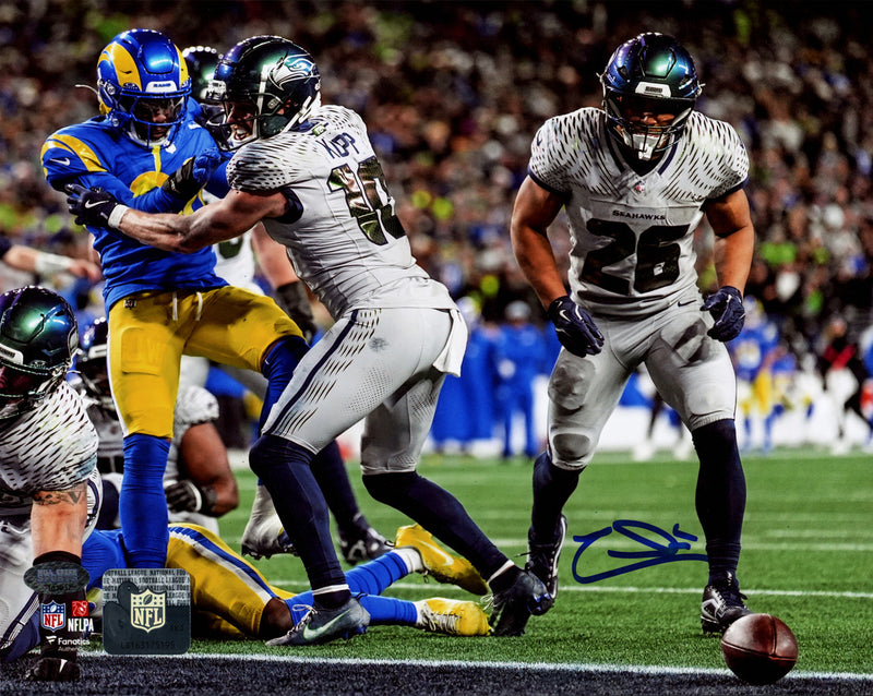 Zach Charbonnet Autographed 8x10 Photo Seattle Seahawks 2-Point Conversion MCS Holo Stock #265921
