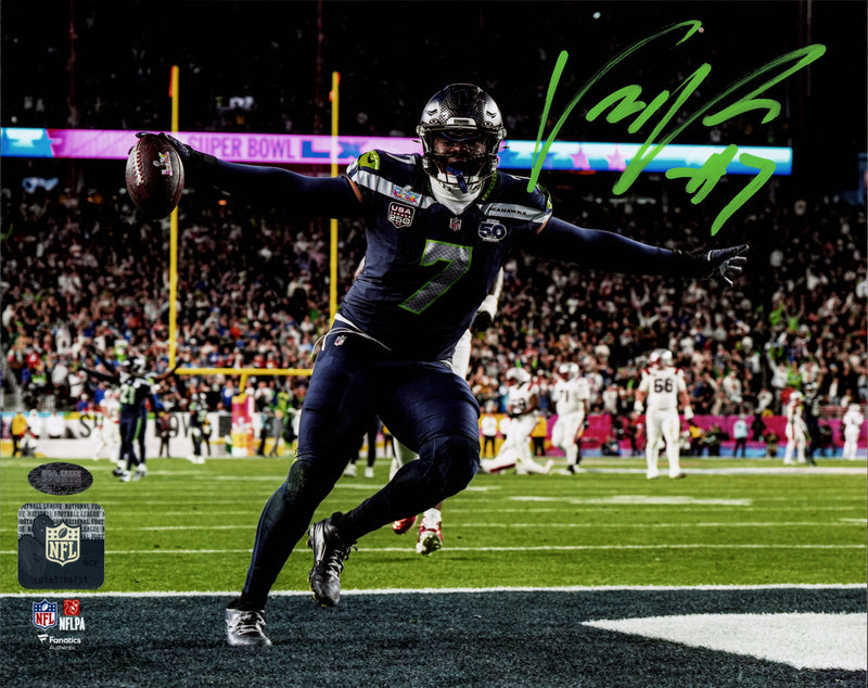 Uchenna Nwosu Autographed 8x10 Photo Seattle Seahawks Super Bowl LX Pick 6 Interception Touchdown MCS Holo Stock #265922