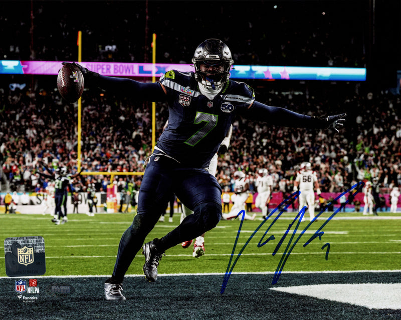 Uchenna Nwosu Autographed 8x10 Photo Seattle Seahawks Super Bowl LX Pick 6 Interception Touchdown MCS Holo Stock #265923
