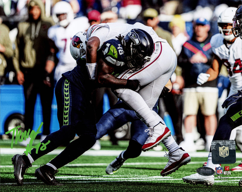 Tyrice Knight Autographed 8x10 Photo Seattle Seahawks Tackle MCS Holo Stock #265926