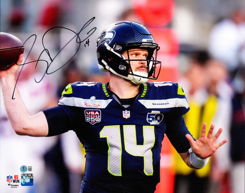 Sam Darnold Autographed 16x20 Photo Seattle Seahawks Beckett BAS Witness Stock #265933