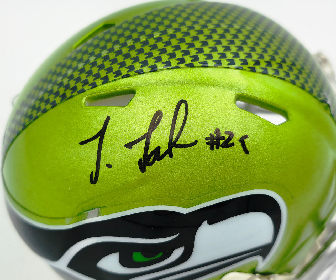 Josh Jobe Autographed Seattle Seahawks Flash Green Speed Mini Helmet MCS Holo Stock #265528