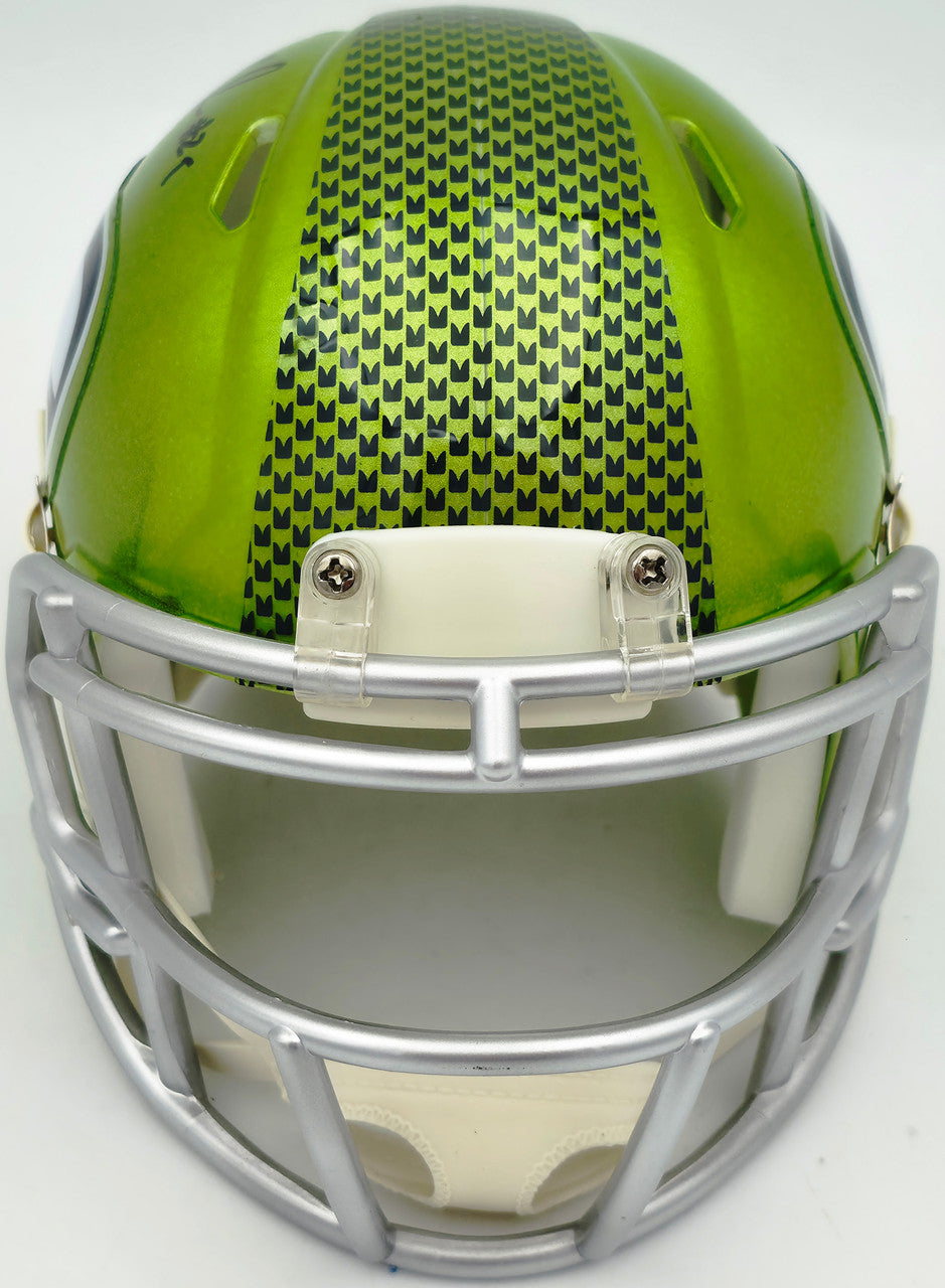 Josh Jobe Autographed Seattle Seahawks Flash Green Speed Mini Helmet MCS Holo Stock #265528