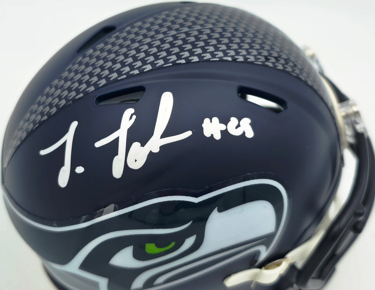 Josh Jobe Autographed Seattle Seahawks Blue Speed Mini Helmet MCS Holo Stock #265531