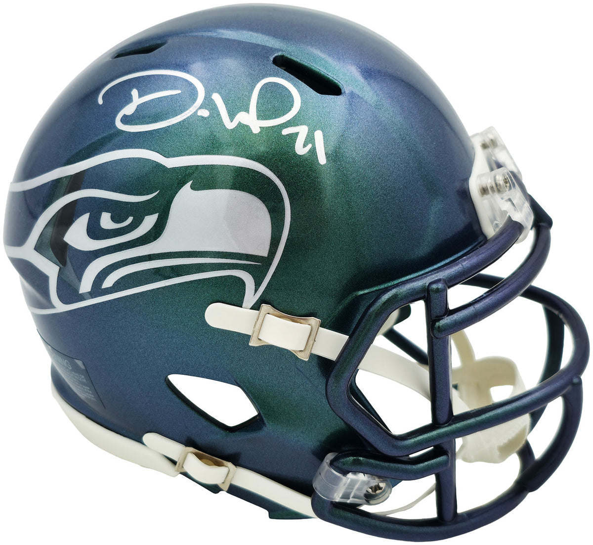 Devon Witherspoon Autographed Seattle Seahawks Rivalries Speed Mini Helmet MCS Holo Stock #265532