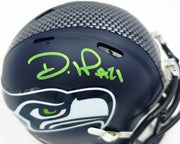 Devon Witherspoon Autographed Seattle Seahawks Blue Super Bowl LX Champions Logo Speed Mini Helmet MCS Holo Stock #265533