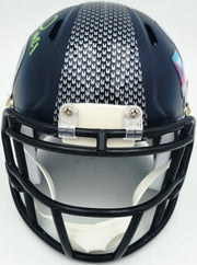 Devon Witherspoon Autographed Seattle Seahawks Blue Super Bowl LX Champions Logo Speed Mini Helmet MCS Holo Stock #265533