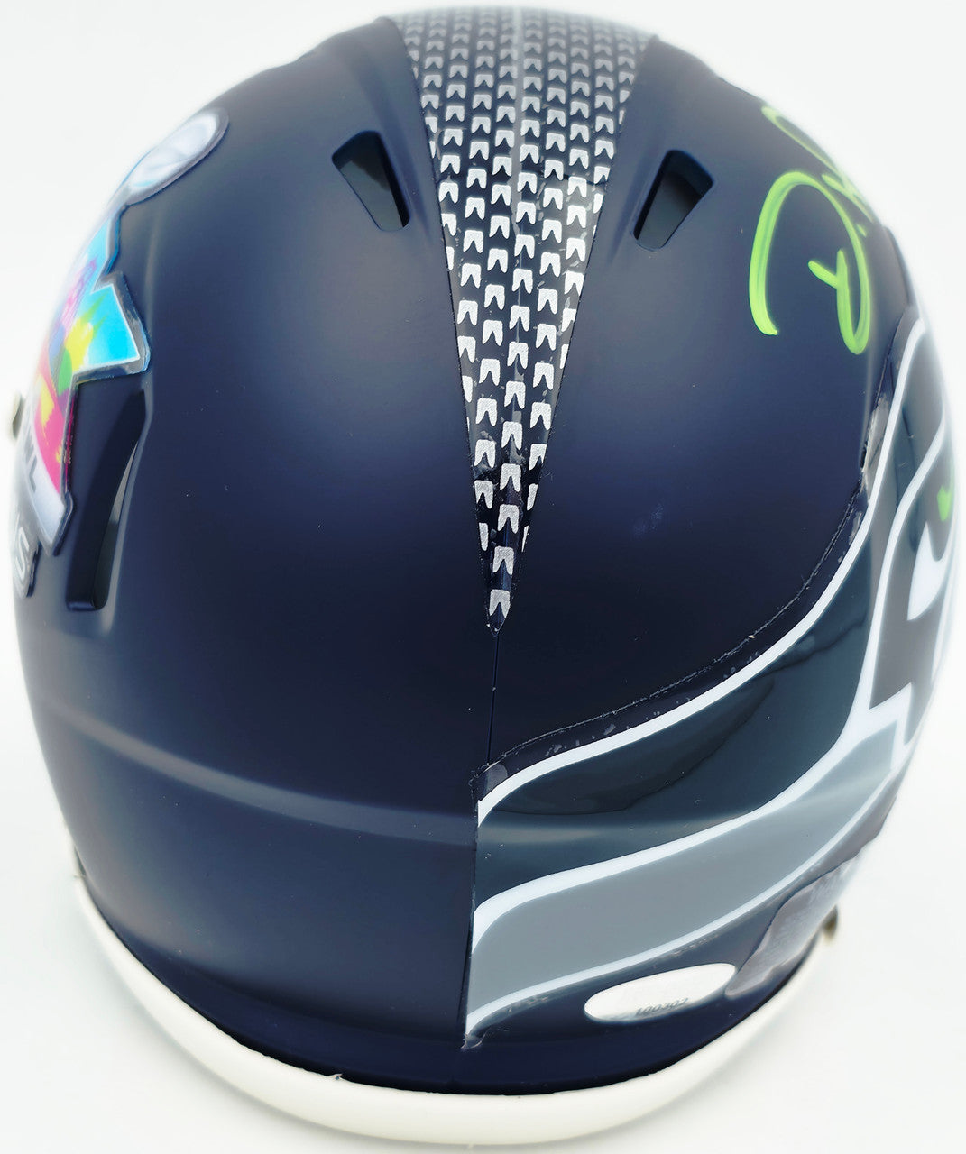 Devon Witherspoon Autographed Seattle Seahawks Blue Super Bowl LX Champions Logo Speed Mini Helmet MCS Holo Stock #265533