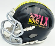 Devon Witherspoon Autographed Seattle Seahawks Black Super Bowl LX Logo Speed Mini Helmet MCS Holo Stock #265534