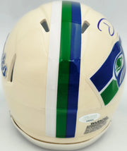Devon Witherspoon Autographed Seattle Seahawks Cream Retro Speed Mini Helmet MCS Holo Stock #265535