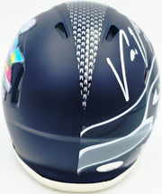Uchenna Nwosu Autographed Seattle Seahawks Blue Super Bowl LX Champions Logo Speed Mini Helmet MCS Holo Stock #265544