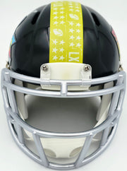 Uchenna Nwosu Autographed Seattle Seahawks Black Super Bowl LX Logo Speed Mini Helmet MCS Holo Stock #265545