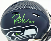 Rashid Shaheed Autographed Seattle Seahawks Blue Speed Mini Helmet MCS Holo Stock #265566